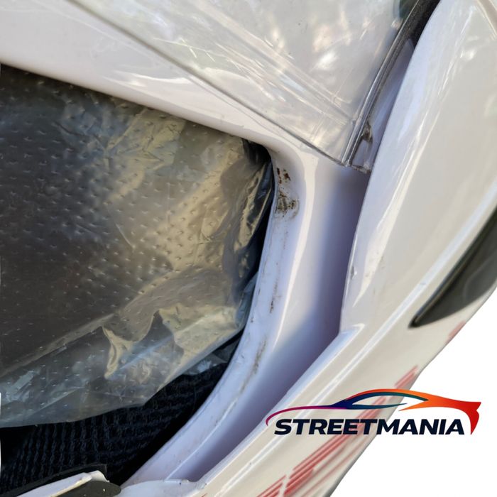 Модуларна каска за мотор скутер Л, Хл / бяла каска скутер L/XL