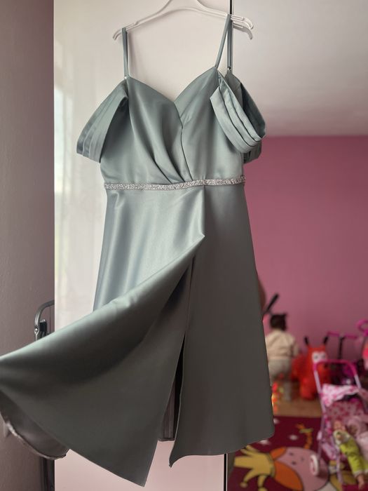 Дамска рокля сатен