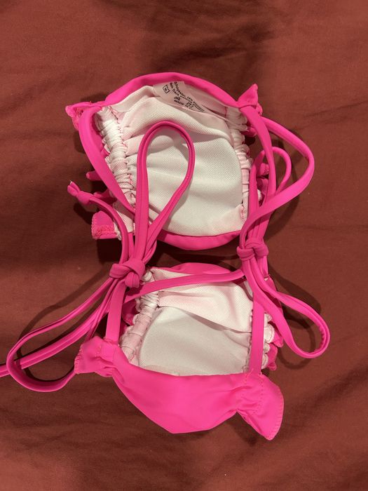 Розов дамски бански  - горна част xs