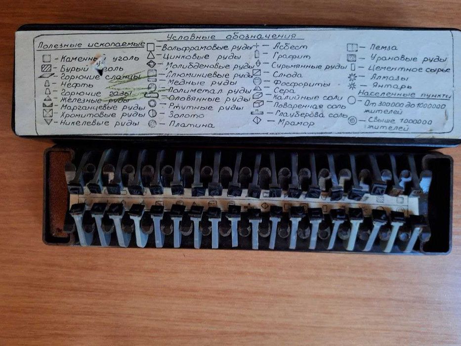 штампы полезных ископаемых для карт