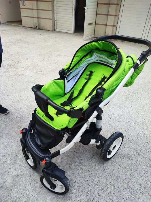 Бебешка количка Adbor Zarra 3in1 зелена