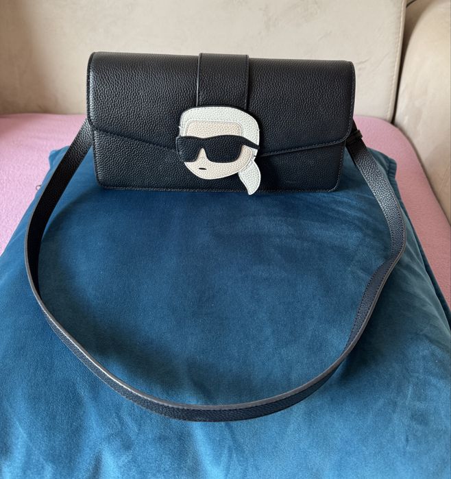 100% Оригинална Кожена чанта Karl Lagerfeld