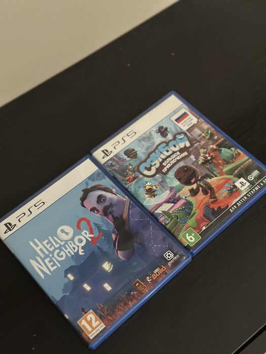 Playstation диски[ Sackboy, Hello neighbor 2. Fifa 26]
