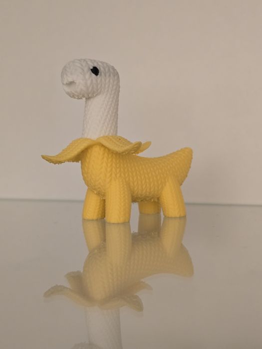 Marturii cute knitted Banana/Dinosaur