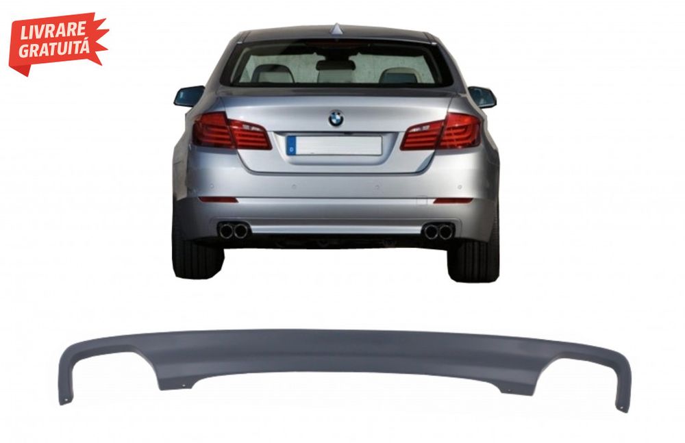 Difuzor de aer cu evacuare dubla BMW Seria 5 F10 F11 (2011-2017) 550I