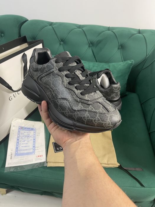 Adidasi Gucci Rhyton piele naturala 100% Full Box