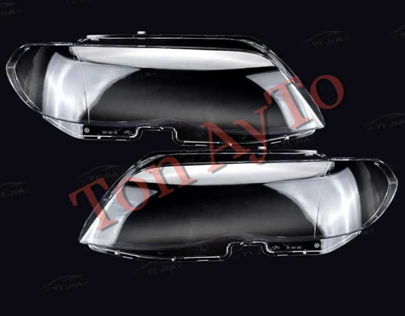 Стъкла Капаци БМВ Х5 Е53 Фейслифт BMW X5 E53 Facelift 2004 - 2006  Стъкла Фарове Капаци