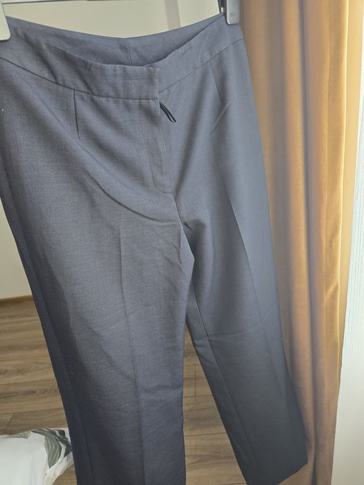 Pantaloni office cu captuseala si fermoar