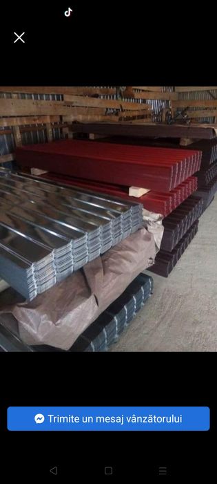 Tabla cutata zincata zinc aluminiu colorată preț negociabil transport