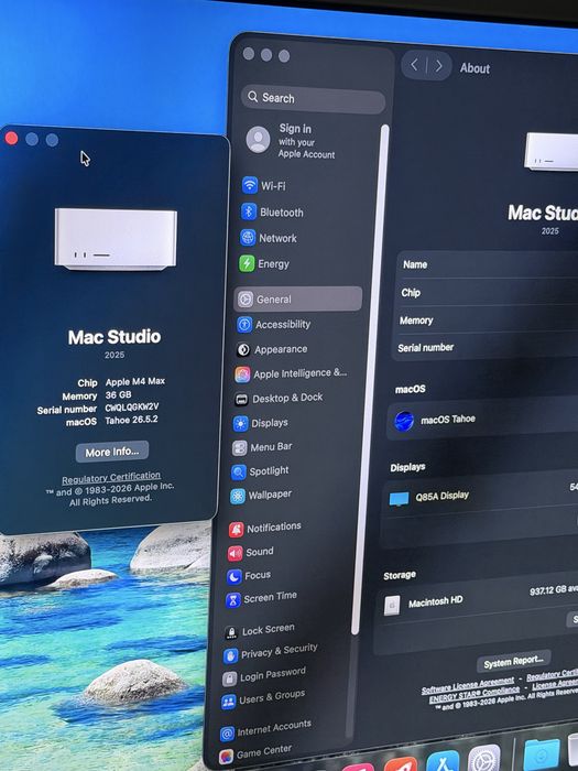  Mac Studio**M4 Max**36 GB**1 TB SSD**