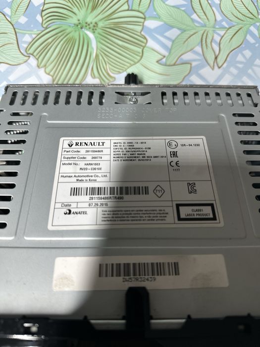 Автомогнитола Renault Duster
