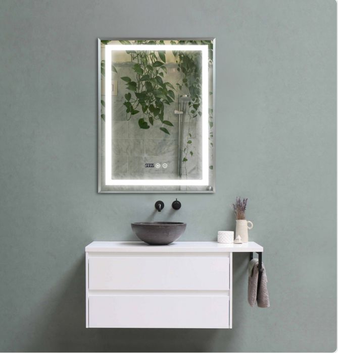 Oglinda Led 60* 80 cu rama argintie
