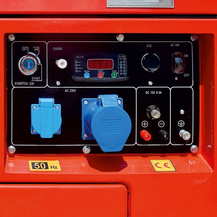 Generator portabil GN7000dE carcasat cu roti Pmax 7.0kW/230V