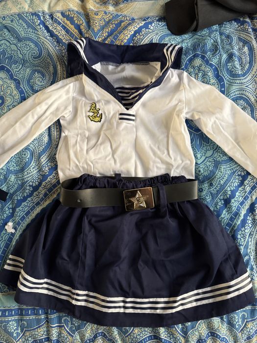 Костюм морячки для девочки 7-8 лет