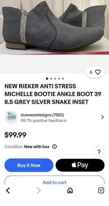 Боти Rieker 42 антистрес ходило