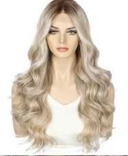 Peruca blonda  degrade 65 cm
