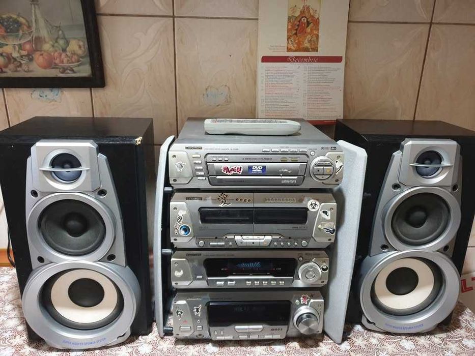 Linie Audio Technics Sa Dv 290 + Boxe SB Dv 250 Made Japan