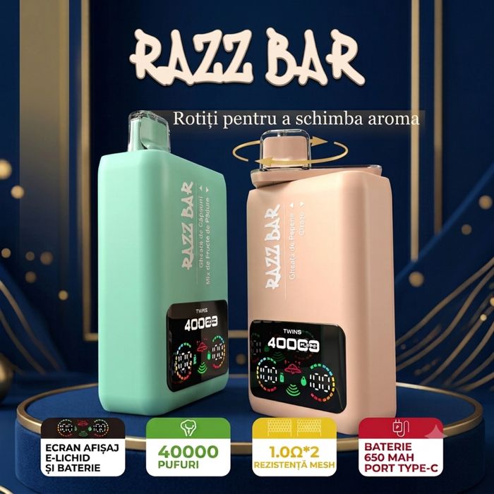 Vape Razz Bar Dual Flavor 40k – NOU, Sigilat