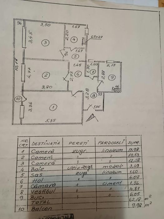 Vand apartament 3 camere in Prelungirea Ferentari