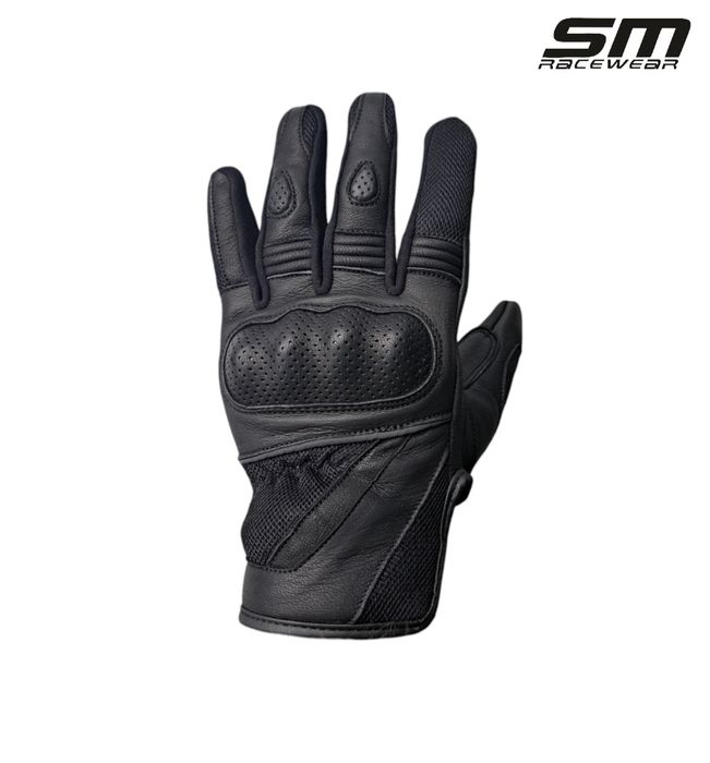 Manusi moto piele naturala aerisite Aering marimi S, M, L, XL și 2XL