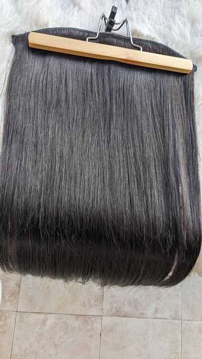 100% естествена сурова индийска коса без примеси.150 грама