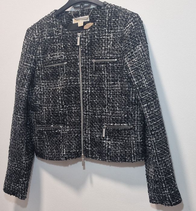 Jachetă Michael Kors tweed – mărime L (US 10)