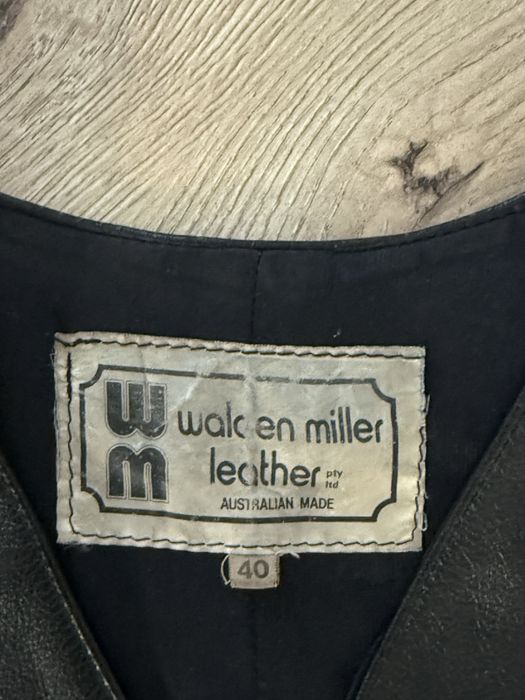 Vesta Piele Natural WALDEN MILLER Australia Negru Dama Femei | Marime