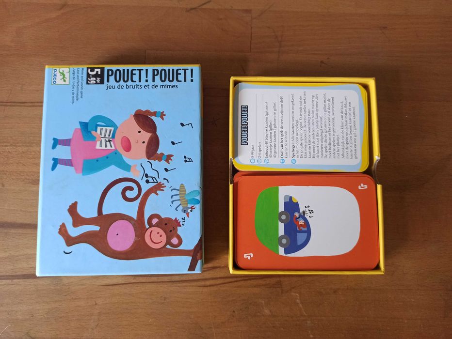 Настолна игра POUET! POUET! Игра с карти за малки деца