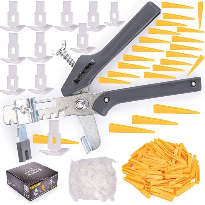 Kit, sistem de montare si nivelare pentru gresie, placi ceramice,