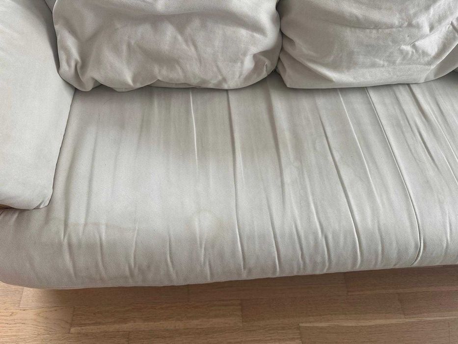 Caneapea si fotoliu cu laterale țesute din ratan natural