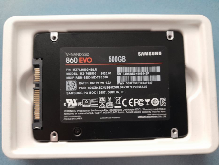 SSD Samsung 860 evo 500 gb