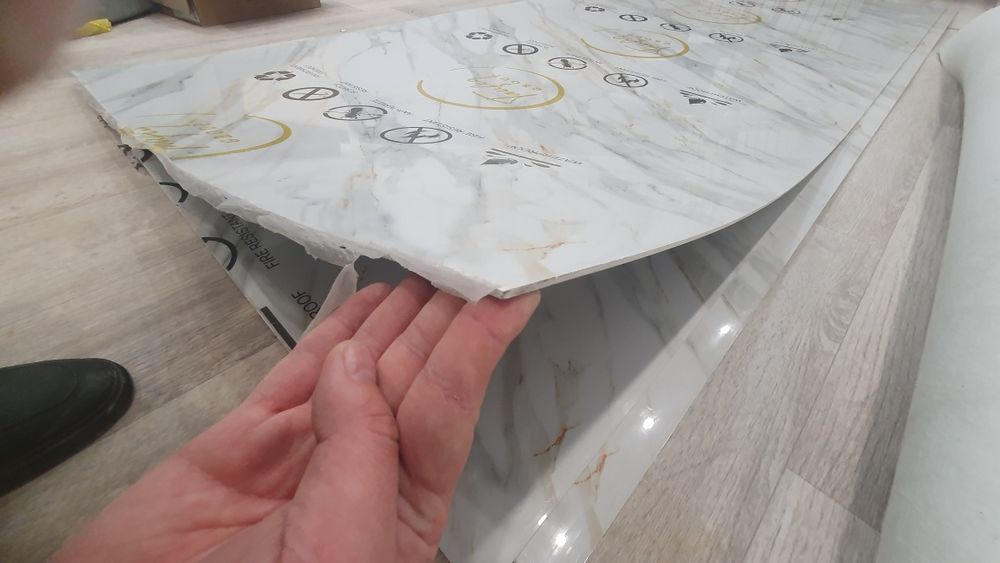 Бамбуковые панели толстый гипки мрамор