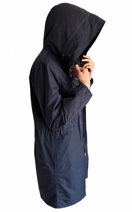 Parka dama Massimo Dutti reversibila bleumarin cu captuseala marimea M
