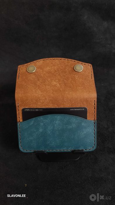 PUEBLO Italian leather cardholder