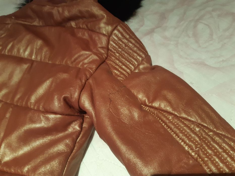 Детско яке от естествена кожа