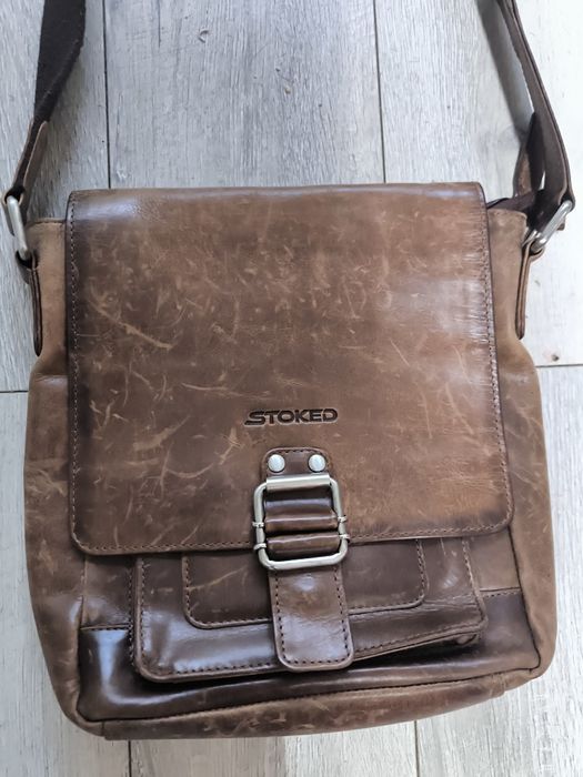 Geantă piele bărbătească Stoked