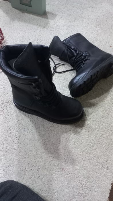 Bocanci militari piele neagra