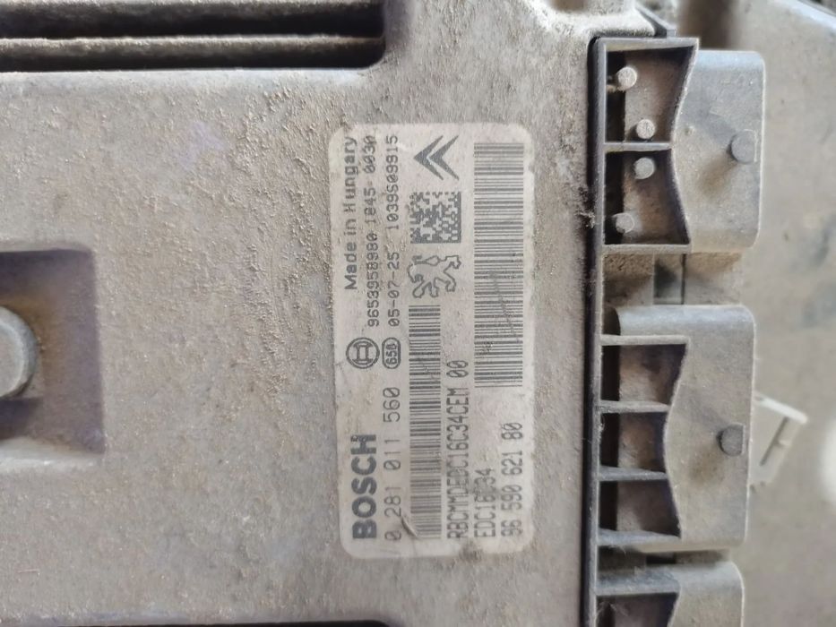 Calculator motor ECU, cod 9659062180, 0281011560, Peugeot 307 308 sw 207 Berlingo1.6 HDI