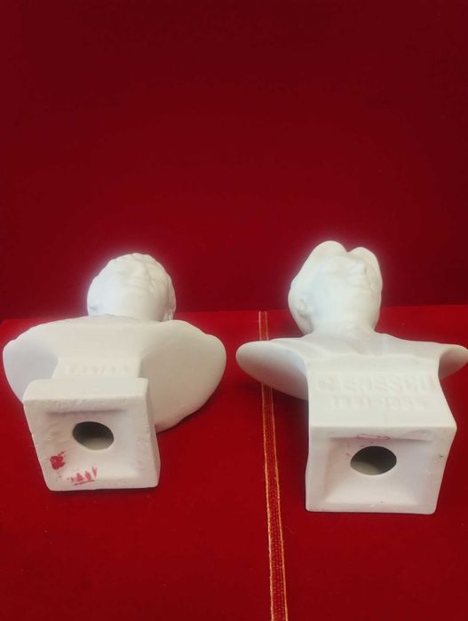 Busturi portelan - Traian si G. Enescu