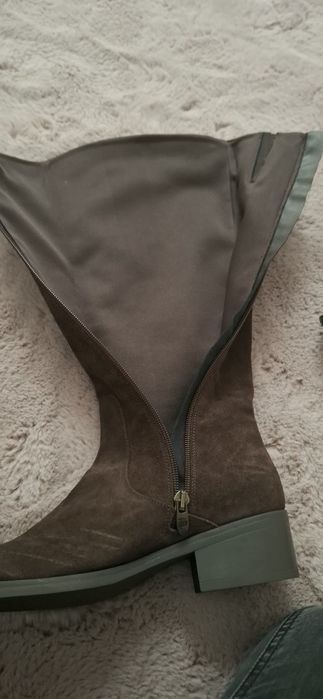 Cizme  piele întoarsă maro Tony Pons