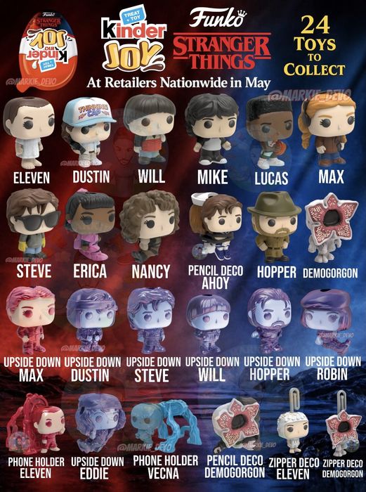 Figurine kinder Stranger things ,Harry Potter