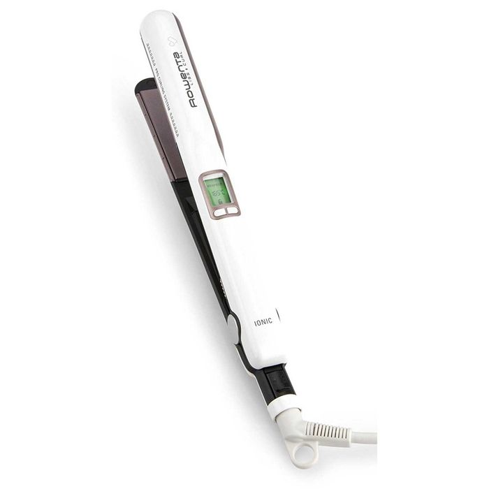 Placa de indreptat parul Rowenta Liss & Curls Premium Care SF7660F0, Cashmere Keratin, 130-200°C, Generator de ioni, LCD, Alb