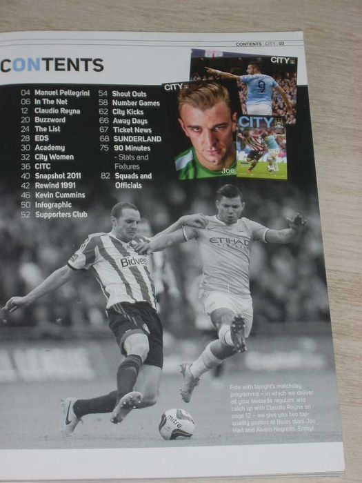 Манчестър Сити оригинални английски футболни програми 2012, 2013, 2018