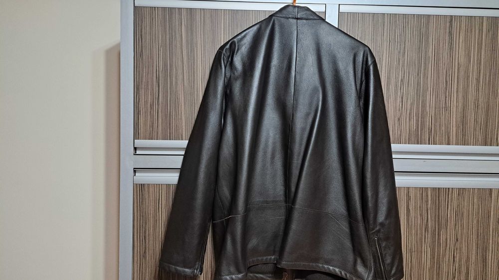 Geaca Piele naturala-Maro, Istambul -  Size: L=>XL