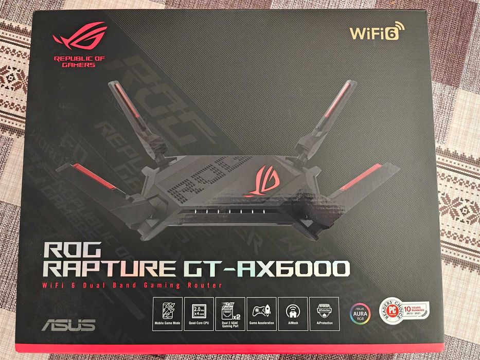 Гейминг рутер Asus ROG Rapture GT-AX6000 WiFi6 гр. Дряново • OLX.bg