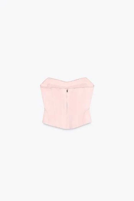 Топ Zara в бельевом стиле из сатина