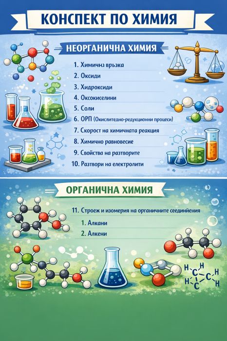 Разработени теми по химия за МУ Пловдив
