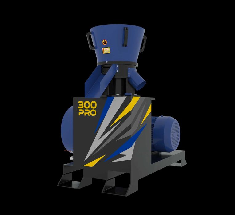 Presa de peleti GRAND-300 PRO Productivitate: până la 500 kg/h rumeguș