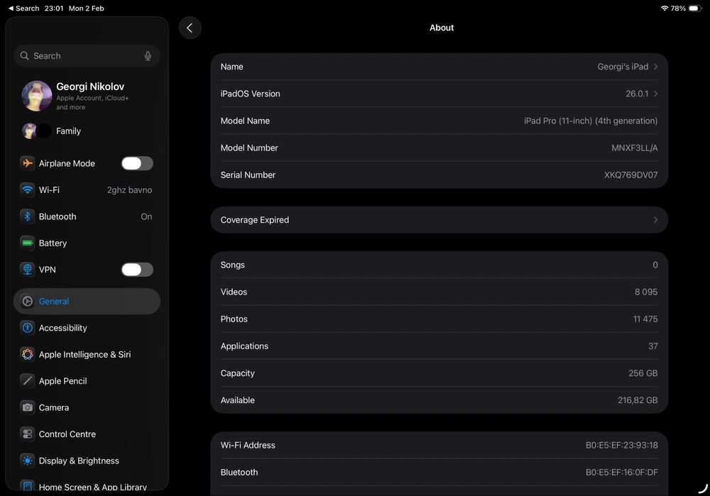 iPad Pro 11” M2 4th Gen 256GB Пълен комплект