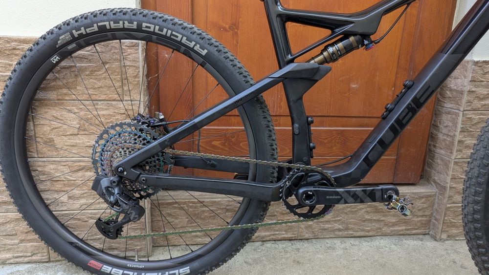 Bicicleta cube ams carbon, axs fox Kashima full suspension